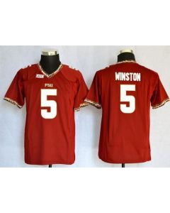 Seminoles #5 Jameis Winston Red Stitched Youth NCAA Jersey