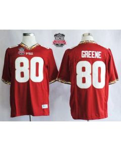 Seminoles #80 Rashad Greene Red 2014 BCS Bowl Patch Stitched NCAA Jersey