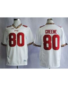 Seminoles #80 Rashad Greene White Stitched NCAA Jersey