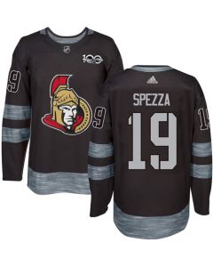 Senators #19 Jason Spezza Black 1917-2017 100th Anniversary Stitched NHL Jersey