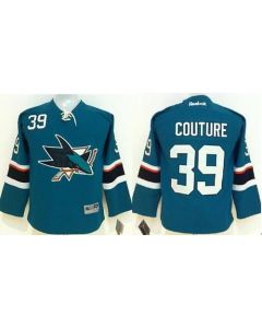 Sharks #39 Logan Couture Green Stitched Youth NHL Jersey