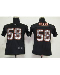 Sideline Black United Broncos #58 Von Miller Black Stitched Youth NFL Jersey