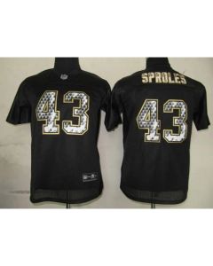 Sideline Black United Saints #43 Darren Sproles Black Stitched Youth NFL Jersey