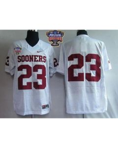 Sooners #23 Allen Patrick White 2014 Sugar Bowl Patch Stitched NCAA Jersey