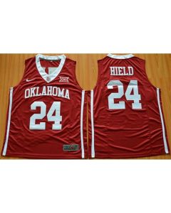 Sooners #24 Buddy Hield Red Basketball New XII Stitched NCAA Jersey