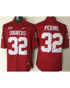 Sooners #32 Samaje Perine Red XII Stitched NCAA Jersey