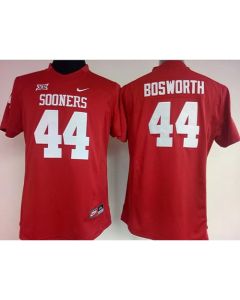 Sooners #44 Brian Bosworth Red Women's Stitched NCAA Jersey
