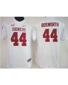 Sooners #44 Brian Bosworth White Women's Stitched NCAA Jersey
