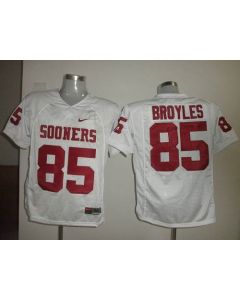 Sooners #85 Ryan Bryoles White Stitched NCAA Jersey