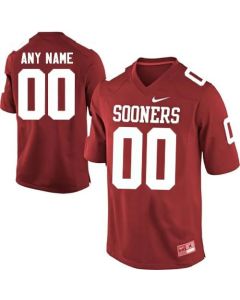 Sooners Personalized Authentic Red NCAA Jersey
