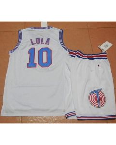 Space Jam Tune Squad #10 Lola Bunny White Stitched Basketball Jersey