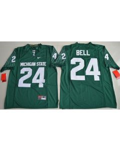 Spartans #24 Le'Veon Bell Green Limited Stitched NCAA Jersey