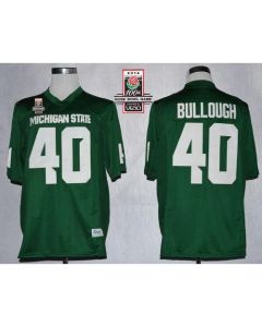 Spartans #40 Max Bullough Green 2014 Rose Bowl Patch Stitched NCAA Jersey