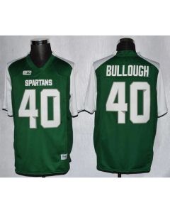 Spartans #40 Max Bullough Green/White Stitched NCAA Jersey