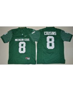 Spartans #8 Kirk Cousins Green Limited Stitched NCAA Jersey