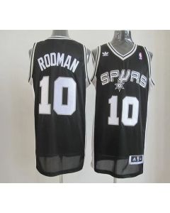 Spurs #10 Dennis Rodman Black Revolution 30 Stitched NBA Jersey