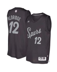 Spurs #12 LaMarcus Aldridge Black 2016-2017 Christmas Day Stitched NBA Jersey
