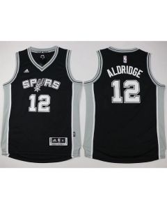 Spurs #12 LaMarcus Aldridge Black Youth Stitched NBA Jersey