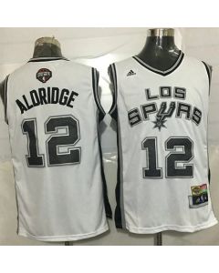 Spurs #12 LaMarcus Aldridge White Latin Nights Stitched NBA Jersey