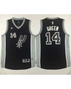 Spurs #14 Danny Green Black New Road Stitched NBA Jersey