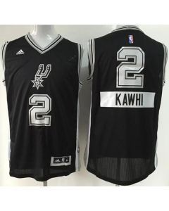 Spurs #2 Kawhi Leonard Black 2014-15 Christmas Day Stitched NBA Jersey