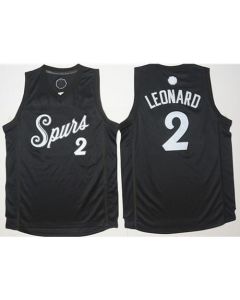 Spurs #2 Kawhi Leonard Black 2016-2017 Christmas Day Stitched NBA Jersey