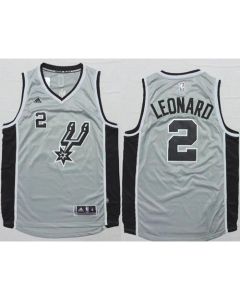 Spurs #2 Kawhi Leonard Grey Alternate Stitched NBA Jersey