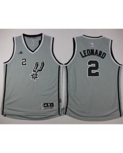Spurs #2 Kawhi Leonard Grey Youth Stitched NBA Jersey