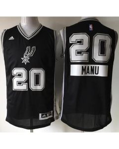 Spurs #20 Manu Ginobili Black 2014-15 Christmas Day Stitched NBA Jersey