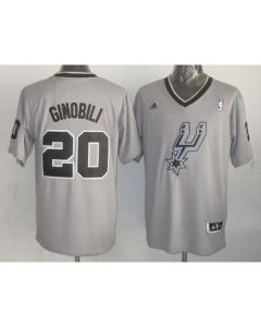 Spurs #20 Manu Ginobili Grey 2013 Christmas Day Swingman Stitched NBA Jersey