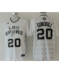 Spurs #20 Manu Ginobili White New Latin Nights Stitched NBA Jersey
