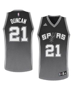 Spurs #21 Tim Duncan Black Resonate Fashion Swingman Stitched NBA Jersey