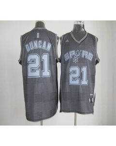 Spurs #21 Tim Duncan Black Rhythm Fashion Stitched NBA Jersey