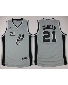 Spurs #21 Tim Duncan Grey Youth Stitched NBA Jersey