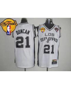 Spurs #21 Tim Duncan White Latin Nights Finals Patch Stitched NBA Jersey
