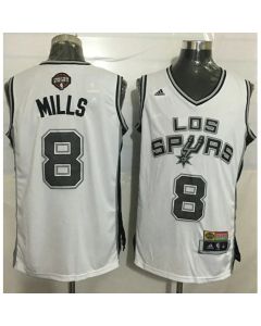 Spurs #8 Patty Mills White Latin Nights Stitched NBA Jersey