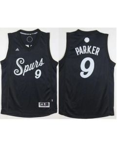Spurs #9 Tony Parker Black 2016-2017 Christmas Day Stitched NBA Jersey