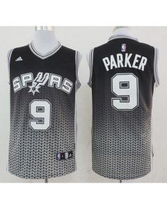Spurs #9 Tony Parker Black Resonate Fashion Swingman Stitched NBA Jersey