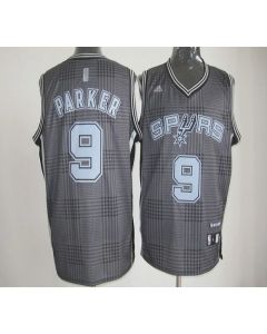 Spurs #9 Tony Parker Black Rhythm Fashion Stitched NBA Jersey