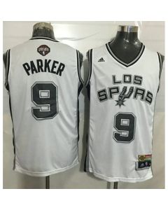 Spurs #9 Tony Parker White Latin Nights Stitched NBA Jersey