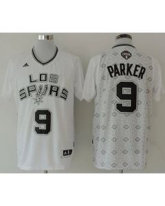 Spurs #9 Tony Parker White New Latin Nights Stitched NBA Jersey
