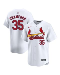 St. Louis Cardinals Home Limited #35 Crawford white Jersey
