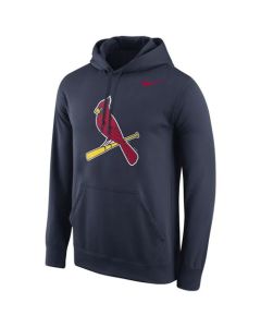 St.Louis Cardinals Logo Performance Pullover Navy MLB Hoodie