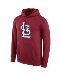 St.Louis Cardinals Logo Performance Pullover Red MLB Hoodie