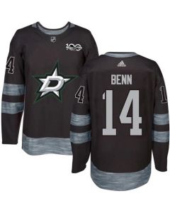 Stars #14 Jamie Benn Black 1917-2017 100th Anniversary Stitched NHL Jersey