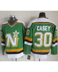 Stars #30 Jon Casey Green CCM Throwback Stitched NHL Jersey