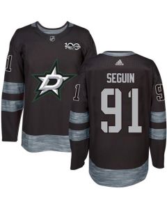 Stars #91 Tyler Seguin Black 1917-2017 100th Anniversary Stitched NHL Jersey