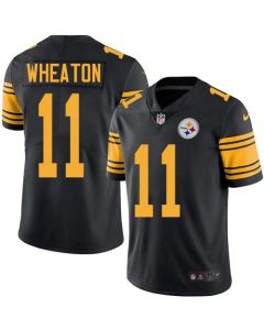 Steelers #11 Markus Wheaton Black Men's Stitched NFL Limited Rush Jersey
