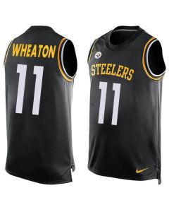 Steelers #11 Markus Wheaton Black Team Color Men's Stitched NFL Limited Tank Top Jersey