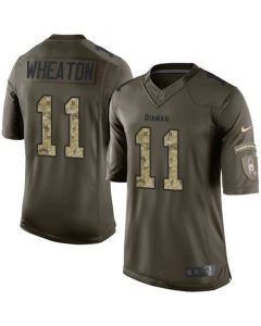 Steelers #11 Markus Wheaton Green Men's Stitched NFL Limited Salute to Service Jersey